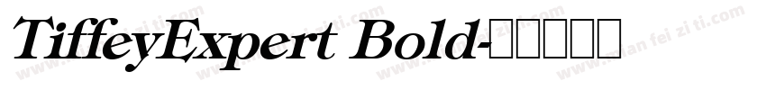 TiffeyExpert Bold字体转换